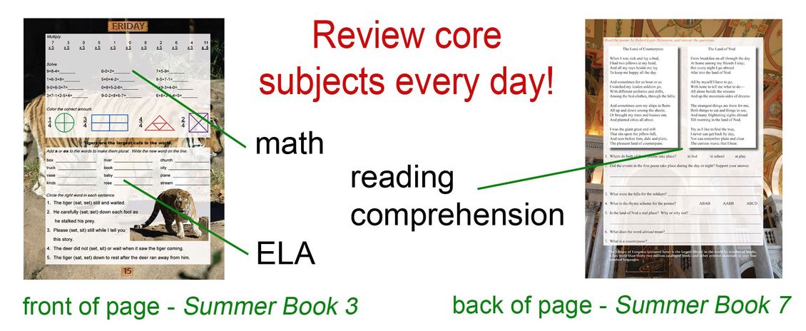 Review core subjects every day!