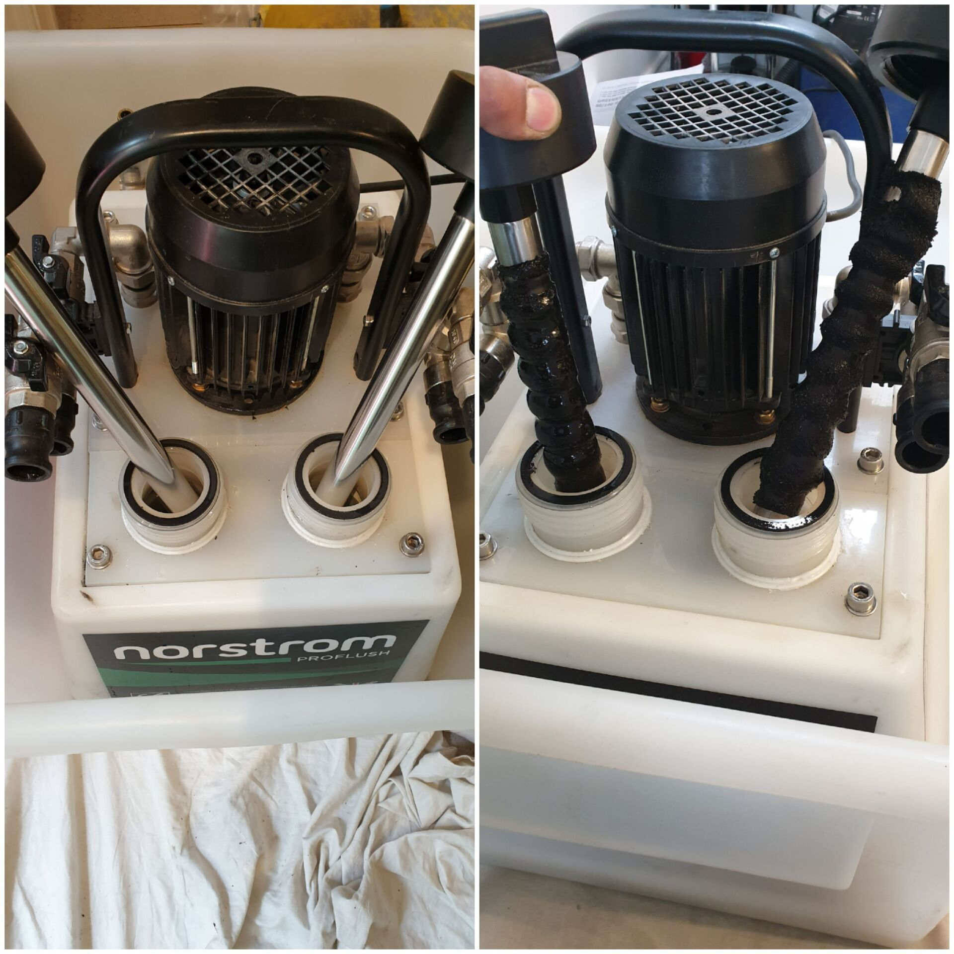 power flushing machine