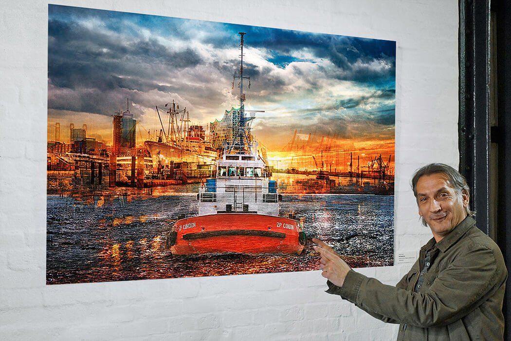 Ausstellung im Internationales Maritimes Museum Hamburg hamburger hafen bilder fotokunst collagen Internationales maritimes museum