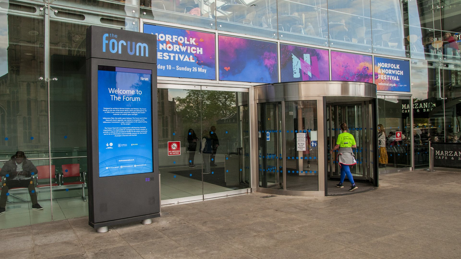 Entrance to The Forum, Norwich City Centre