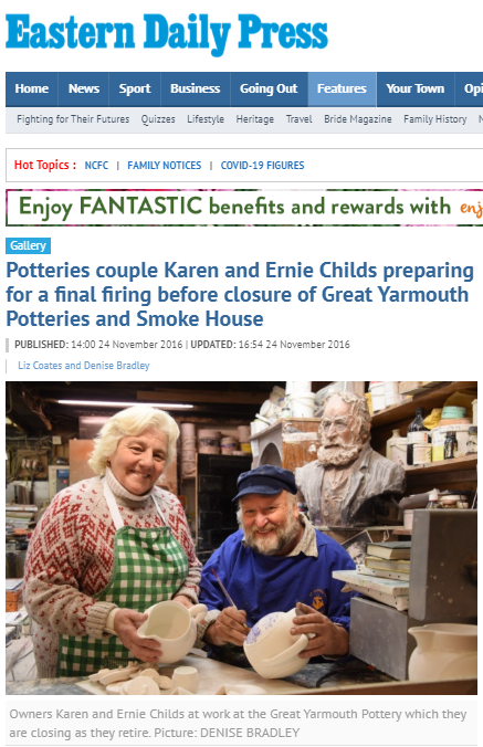 Ernie Childs Artist
Ernie Childs Sculptor
Great Yarmouth
Ernie Childs Mural
Great Yarmouth Potteries