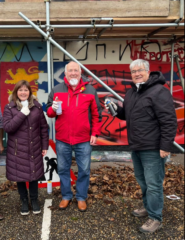 Nelson Ward Concillors take a break for the camera: Kerry Robinson-Payne, Michael Jeal and Tony Wright.