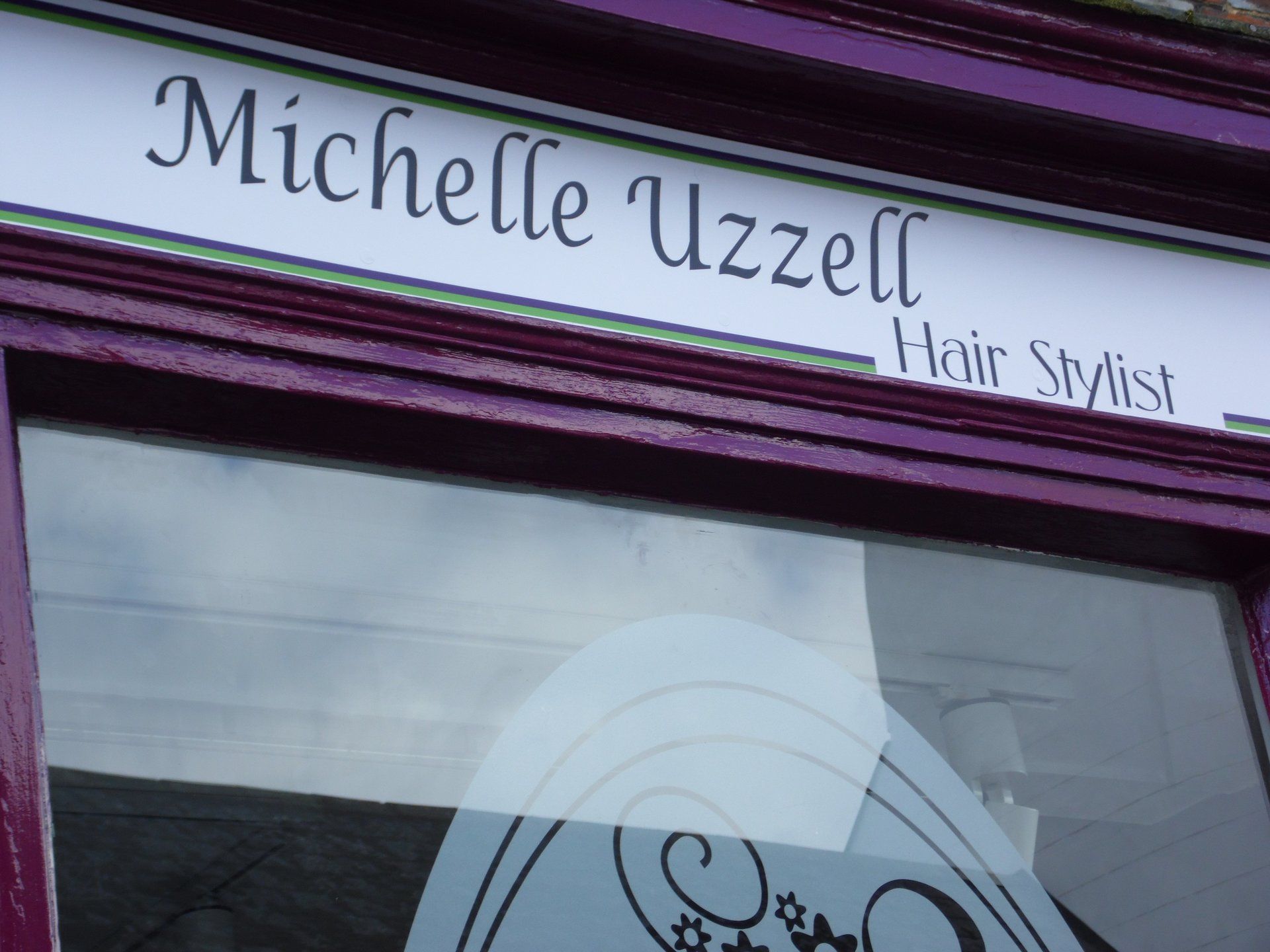 Signage design - Michelle Uzzell Hair - Oxford and Swindon