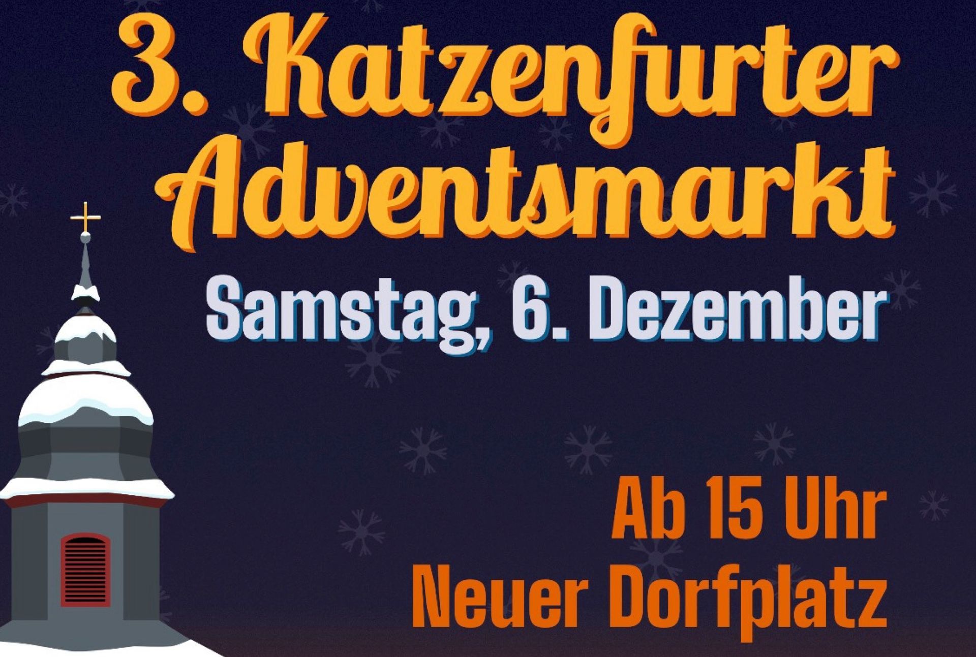 Katzenfurter Adventsmarkt, Kirche mit Dillbrücke
