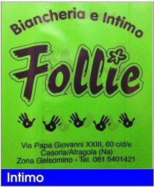 follie intimo moda neonato