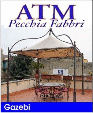 atm pecchia fabbri forniture negozi ristorazione gazebi ferro battuto tavoli in ceramica decorata