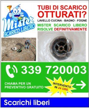 scarico otturato stura lavabi espurgo acque
