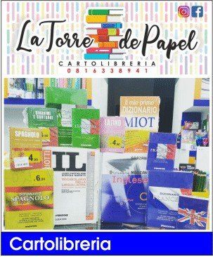 la torre di papel libreria cartoleria matite cancelleria box contenitori calcolatrici registratori di cassa