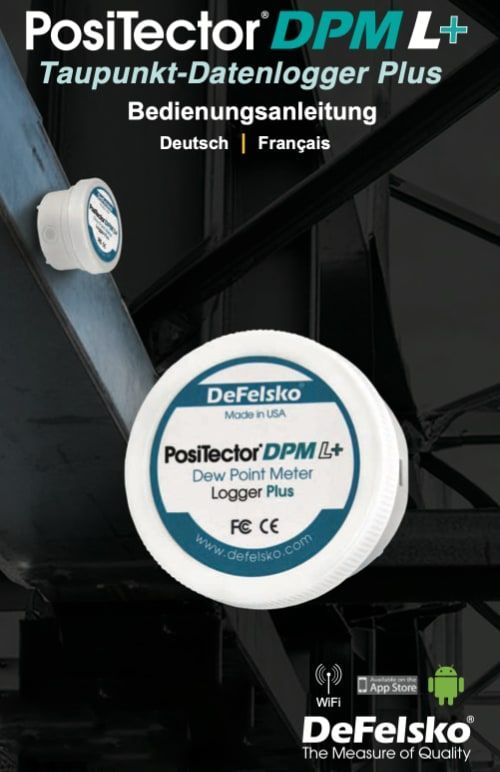 DeFelsko PosiTector DPM-L+ - Misst und zeichnet unbeaufsichtigt 6 wichtige Umweltparameter auf.