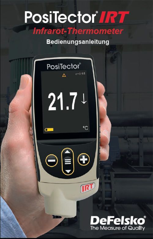 Bedienungsanleitung DeFelsko PosiTector IRT - Infrarot-Thermometer mit Laserpointer für DeFelsko PosiTector Grundgeräte
