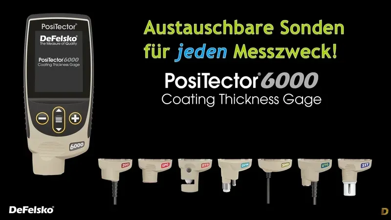 Modulare DeFelsko PosiTector-Serie: Ein Grundgerät & passende Sonde! Die modulare DeFelsko PosiTector-Serie ist einzigartig:
Ein Grundgerät + passende Sonde für Ihren Einsatzzweck!