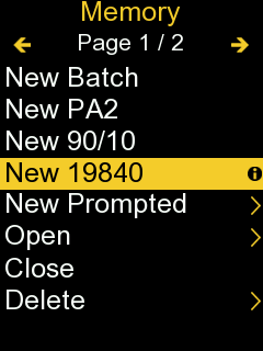 ISO19840 Kalibriermethode wählen ISO19840-Kalibriermethode-Auswahl