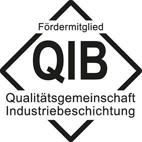 QIB Fördermitglied Logo mtv Messtechnik ist Fördermitglied der Qualitätsgemeinschaft Industriebeschichtung QIB.