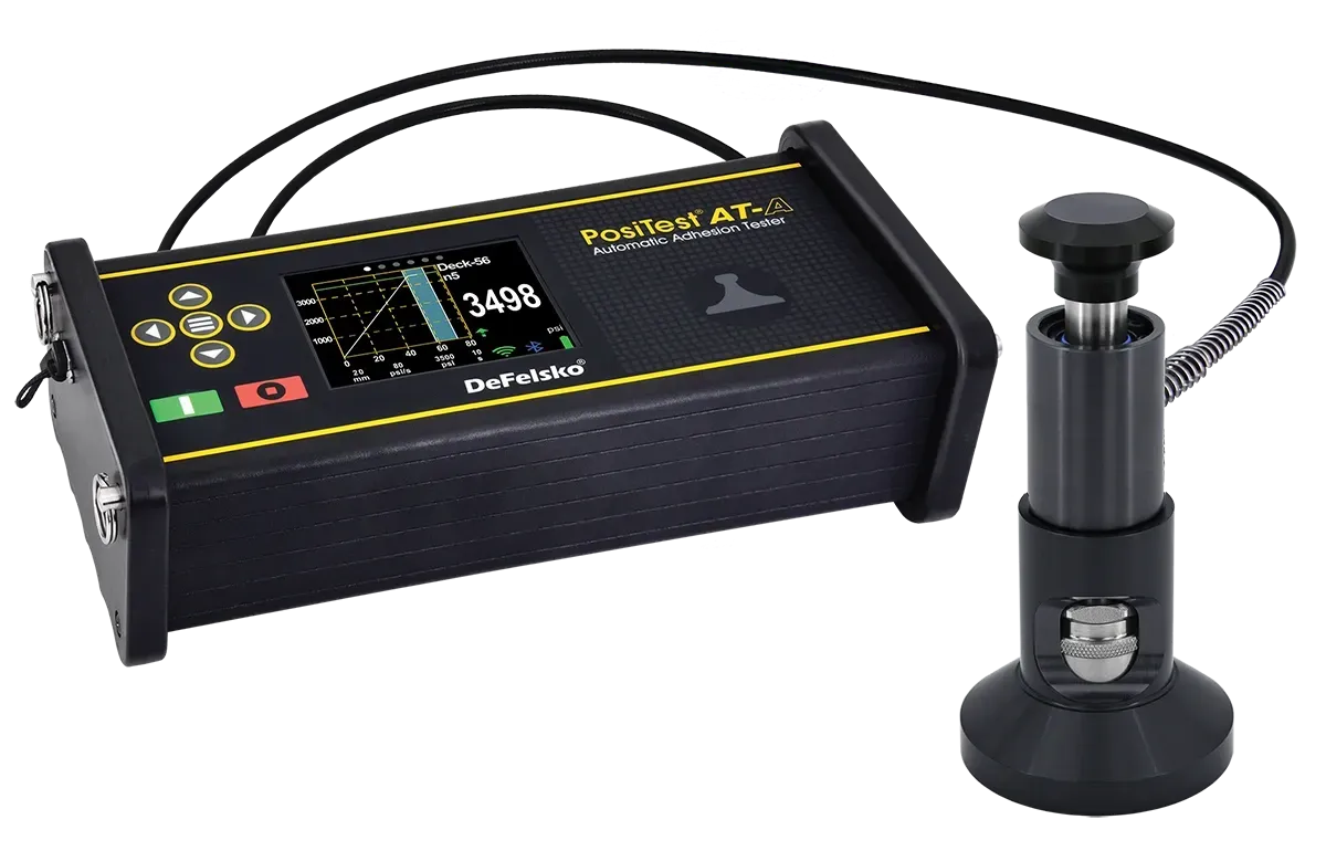 When used with a 50 mm diameter dolly, the PosiTest AT is in a priming state until a priming pressure of 16 psi (0.110316 MPa) is reached.