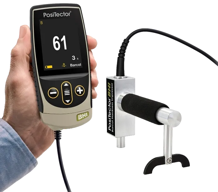 Measure Barcol hardness with DeFelsko PosiTector BHI Barcol hardness tester
