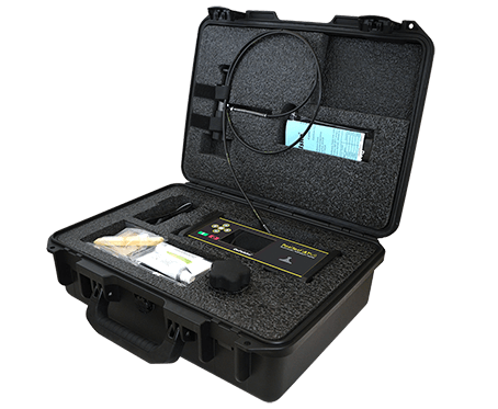 DeFelsko PosiTest AT-A Hatfestigkeitsmessgerät in gesondert erhältlichem, extra-haltbaren Pelican Case.