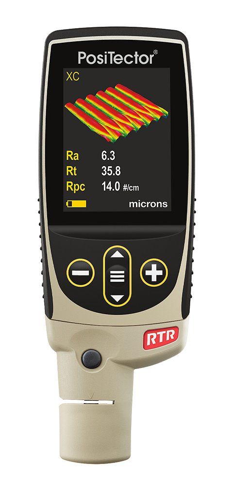 DeFelsko PosiTector SPG and -RTR Surface profile measuring, Replica Tape Readers.