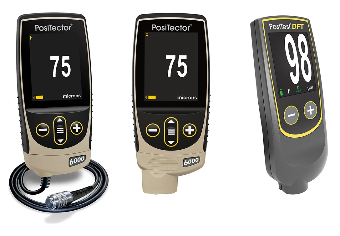 Schichtdickenmessung DeFelsko PosiTector 6000 Schichtdickenmessgerät für Metallsubstrate nach ISO 2178 / 2360 / 2808 kaufen. PosiTector 200 Nichtmetallsubstrate, sowie das PosiTest PC Powder Checker-Schichtdicke, das Pulverlacke vor dem Einbrennprozess messen kann.