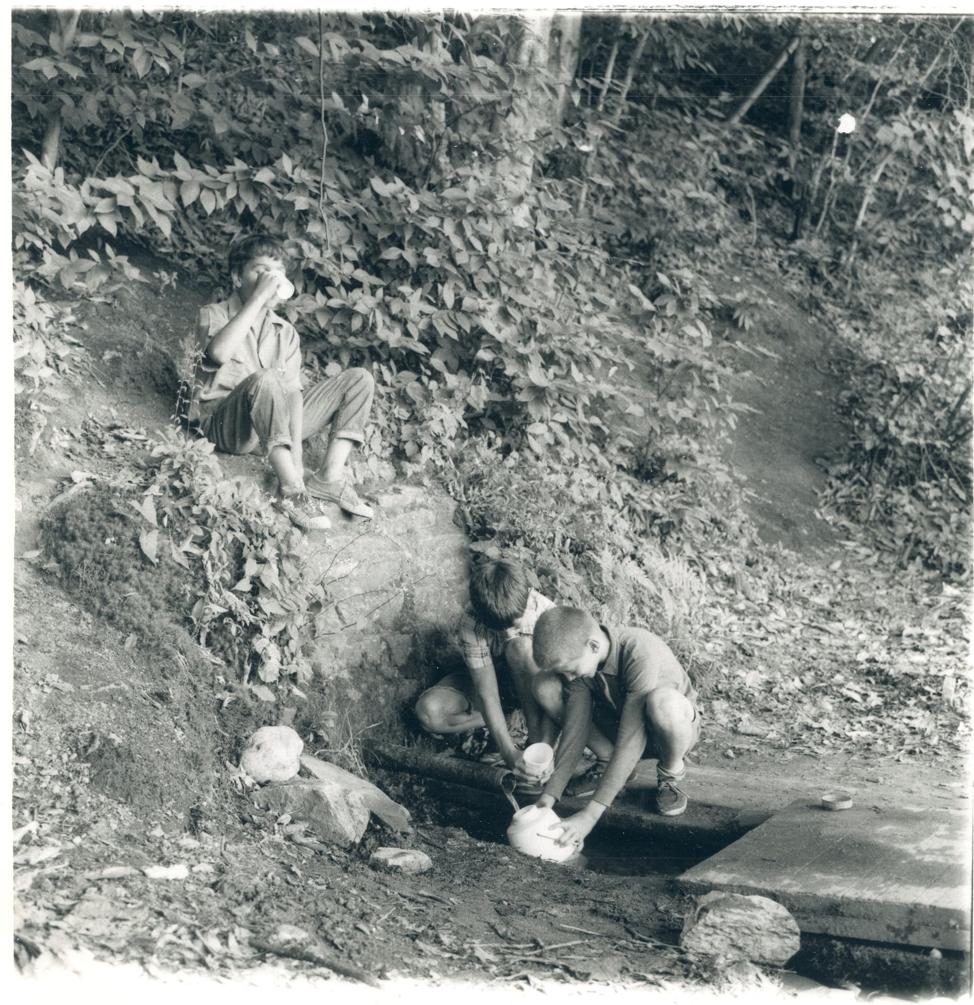 Natural spring in Fitchburg Massachusetts