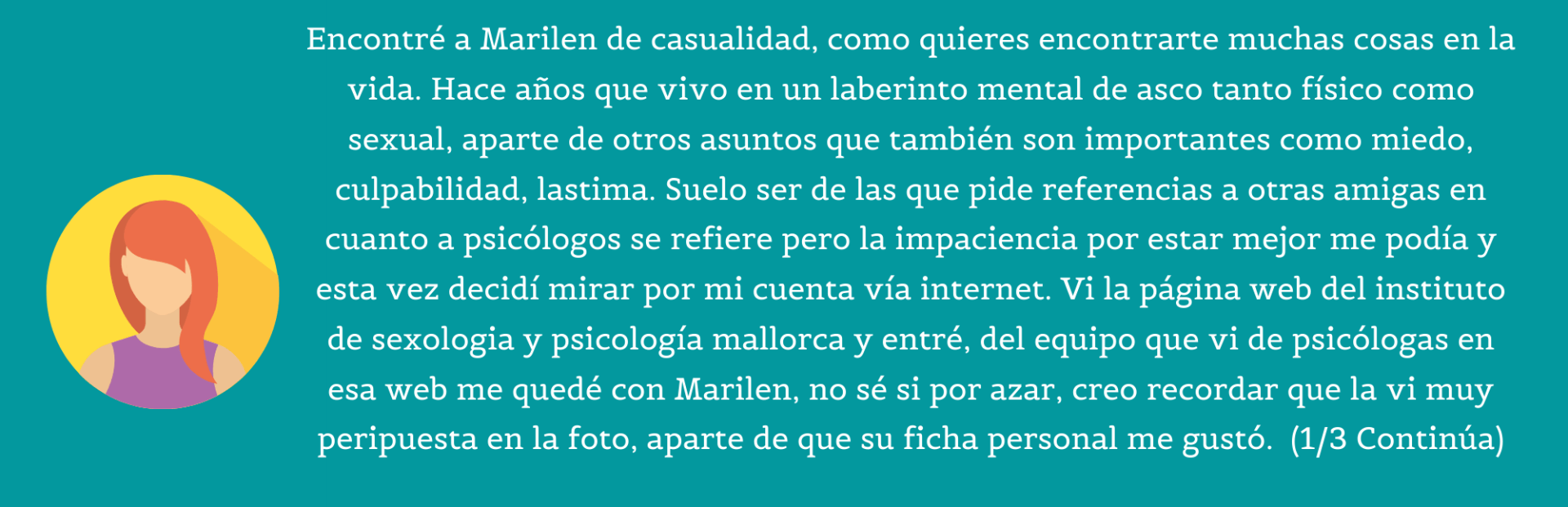 Mejores opiniones terapia psicóloga Mallorca