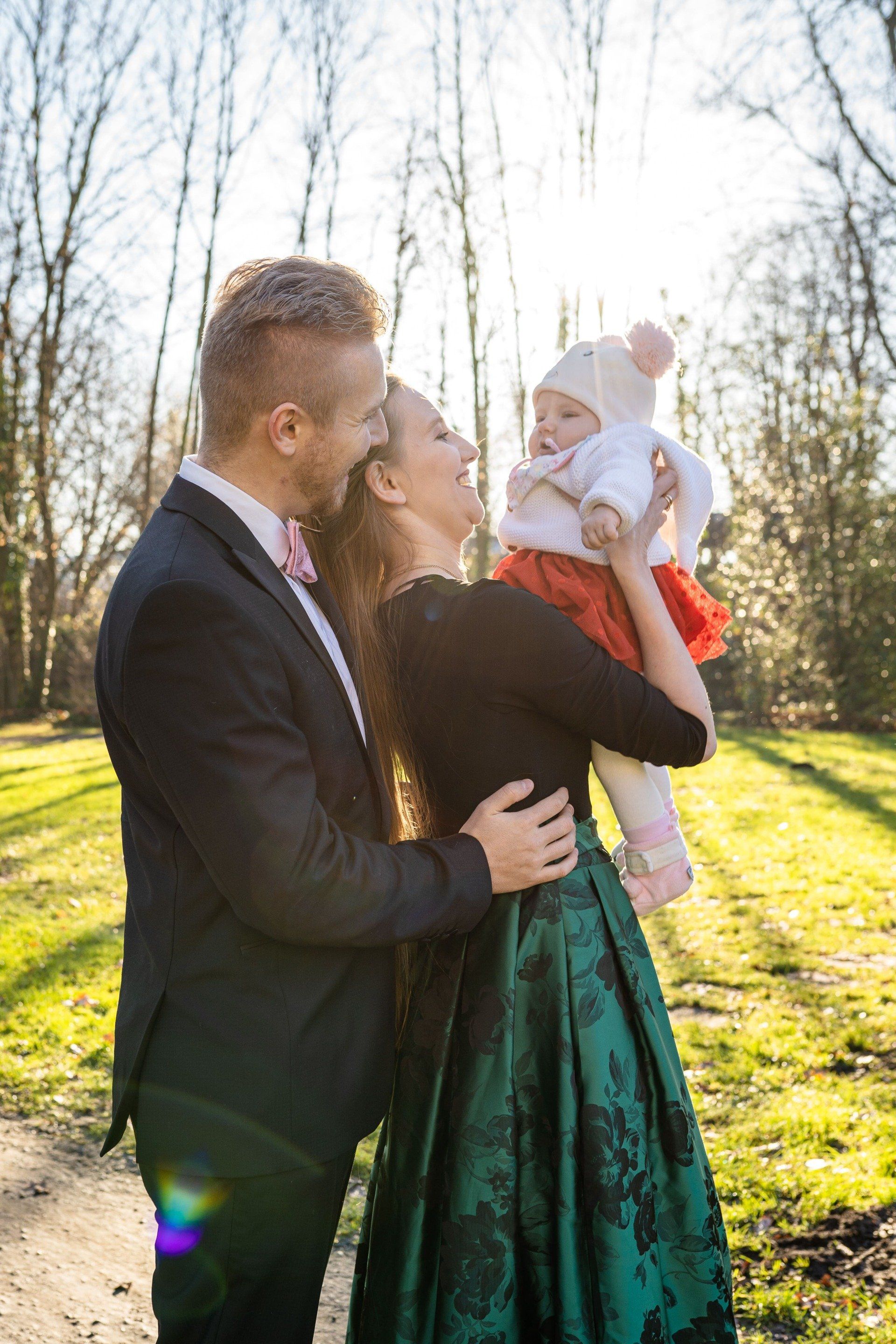 Familie mit Baby
