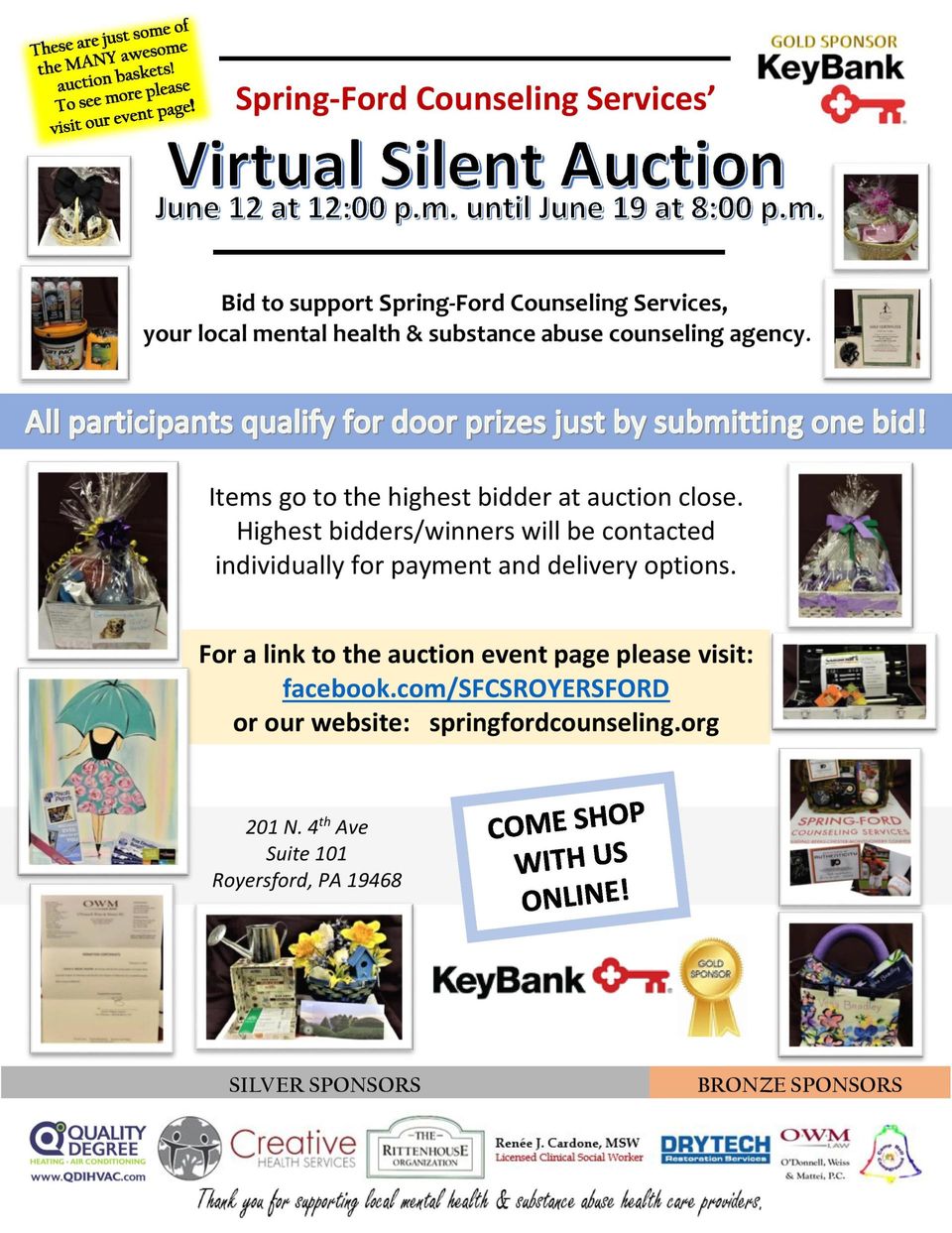 Spring-Ford Counseling Fundraiser Dinner