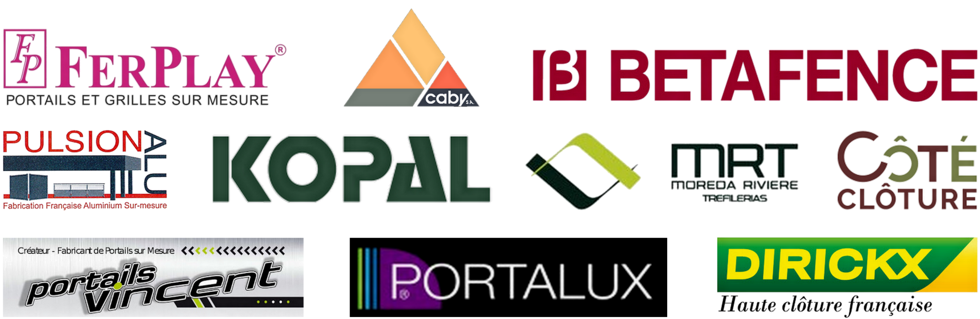 Fournisseurs portails et clôtures