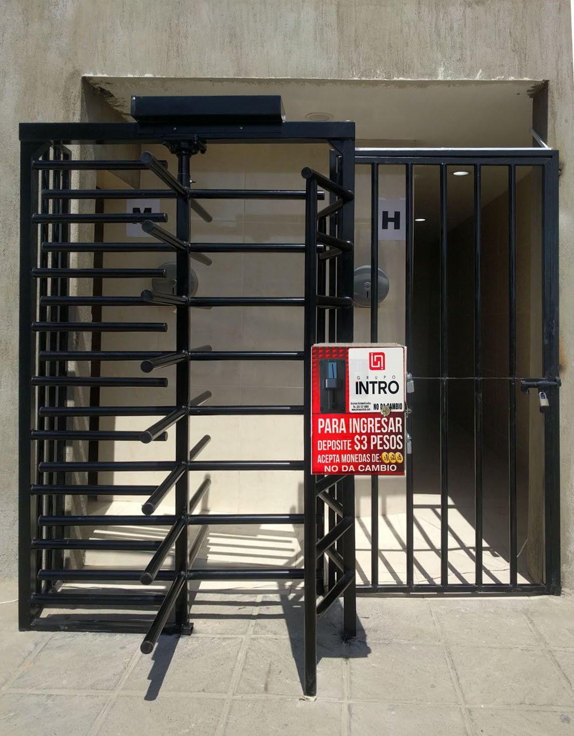 Control de accesos con torniquetes