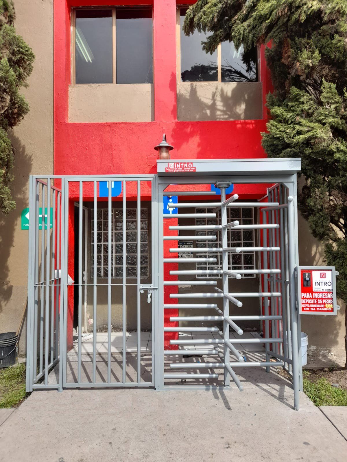 Torniquete para baños publicos