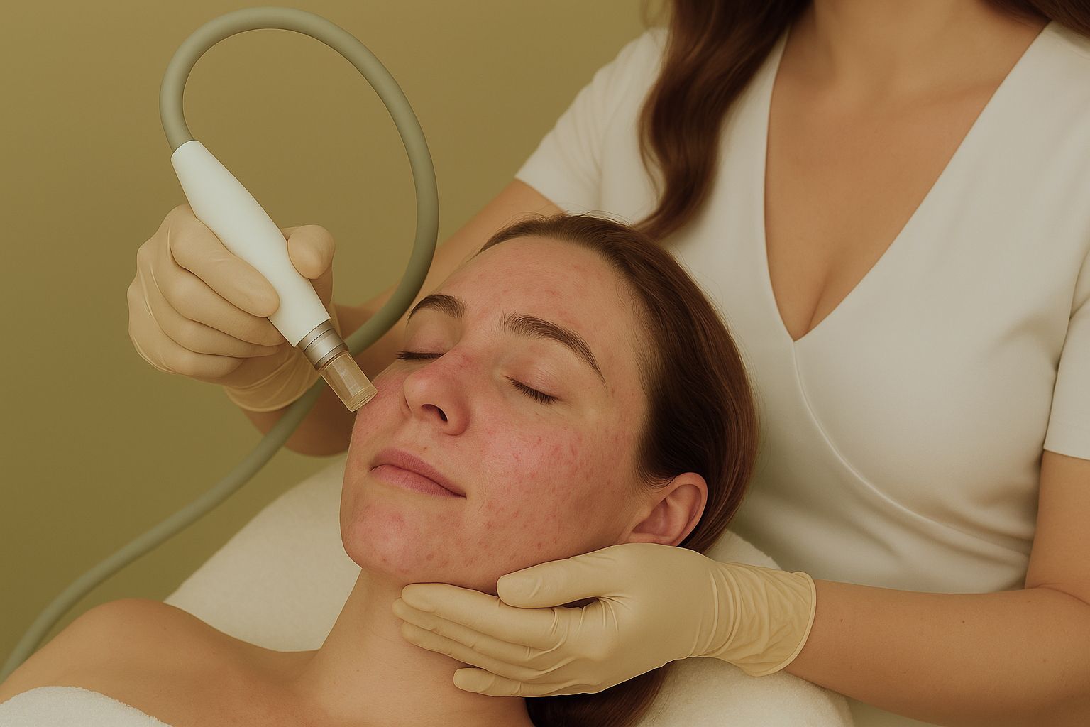 Microdermabrasion mit Fruchtsäurepeeling – effektive Hauterneuerung