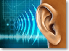 sound waves hitting ear