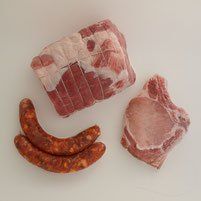 Viandes de porcs charcuteries locales Verger de Foncoussières