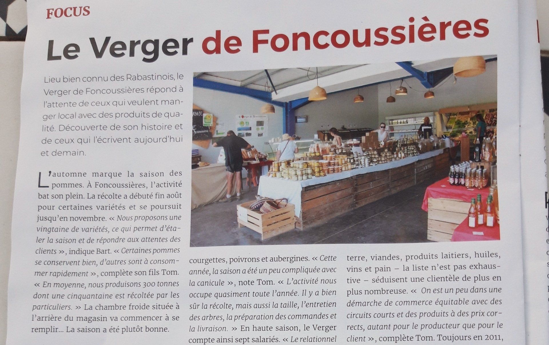 Vivre rabastens Verger de foncoussieres