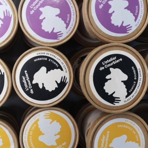 glace au lait de brebis locales Verger de Foncoussières