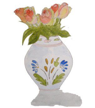 La rose est sans pourquoi, Aquarelle Ann Ponchèle La rose est sans pourquoi, Aquarelle Ann Ponchèle