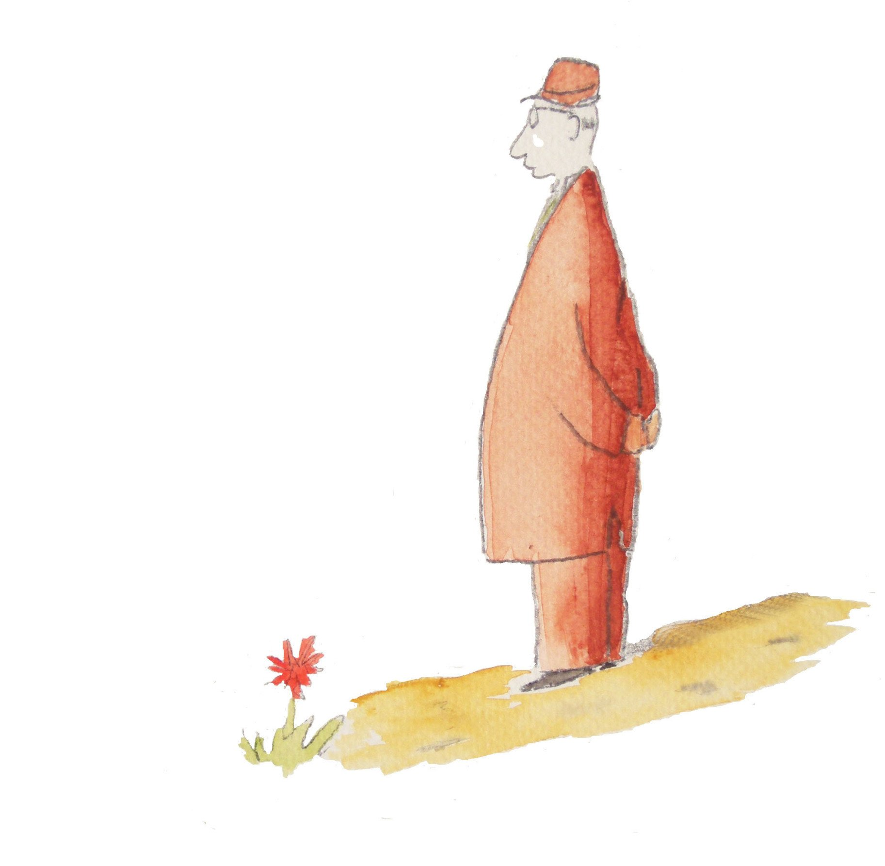 La figure du poète, inspiré par un dessin de Sempé