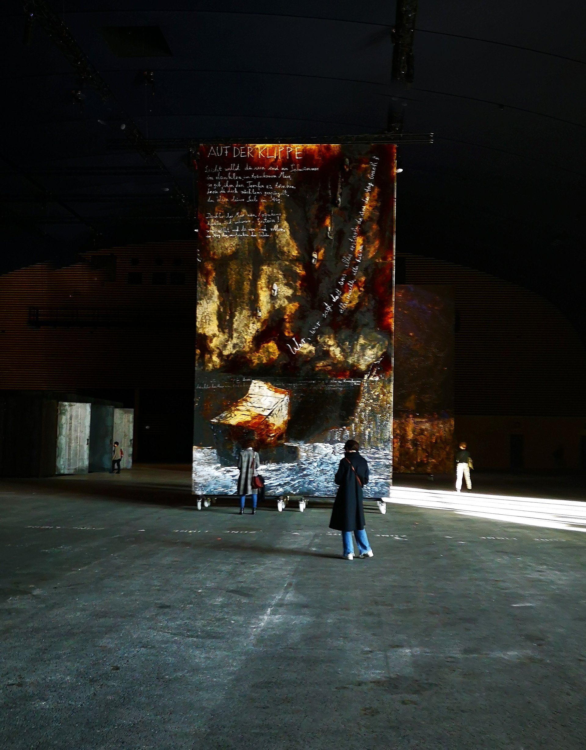 Stehen, Exposition Fûr Celan, Anselme Kieferc Grand Palais Ephémère, photo Ann Ponchèle