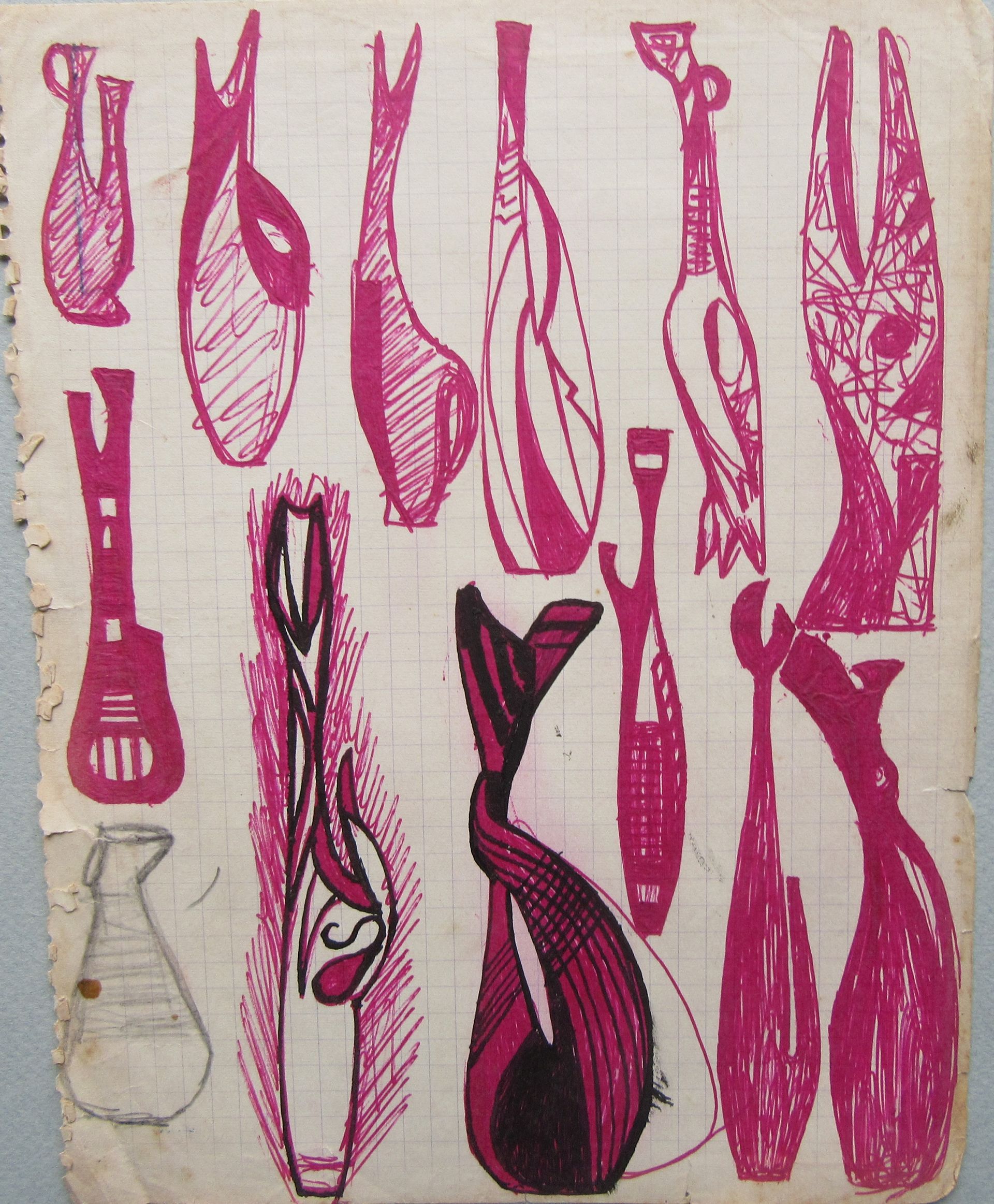 Etude dessin pour Accolay photo © Archive Famille Giarrusso