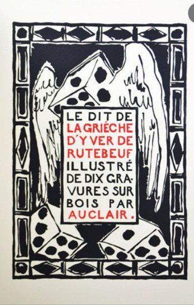 Andre Auclair - Rutebeuf andre auclair rutebeuf gravure