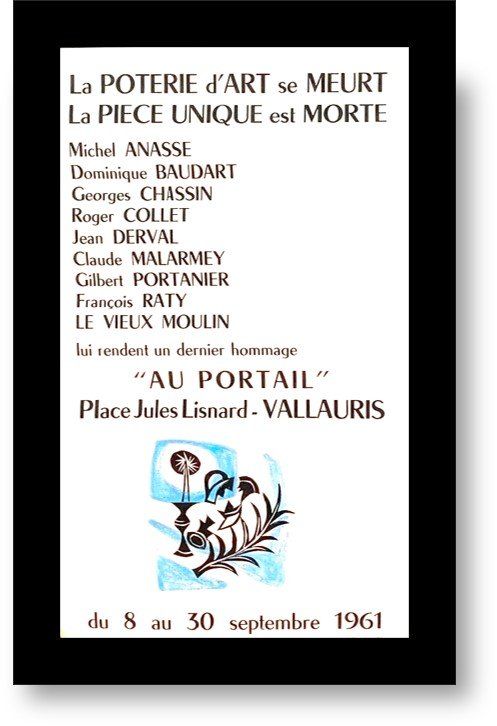 Francois Raty  Vallauris affiche Francois Raty