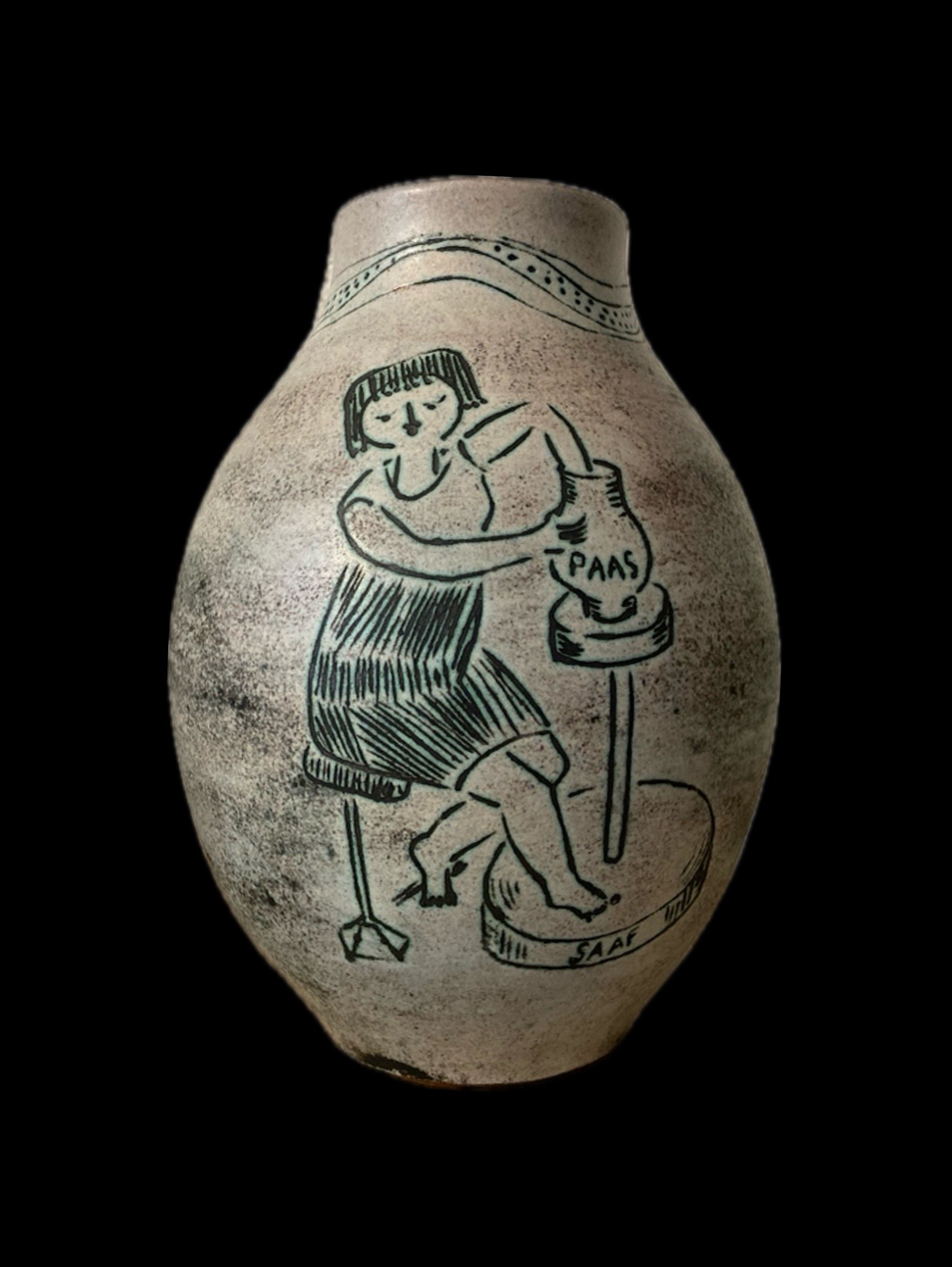 Vase Jacques Blin pour Jacqueline Potignon