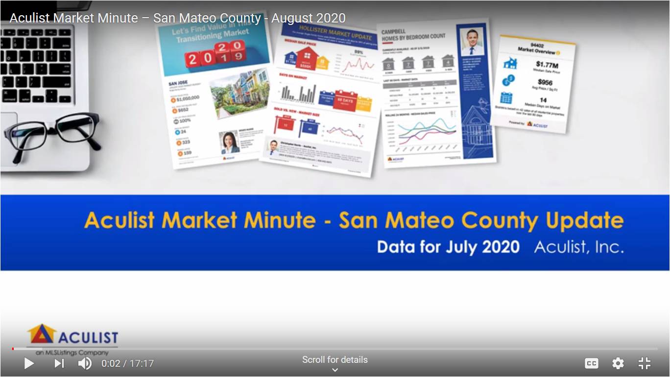 August 2020 San Mateo County Home Sales