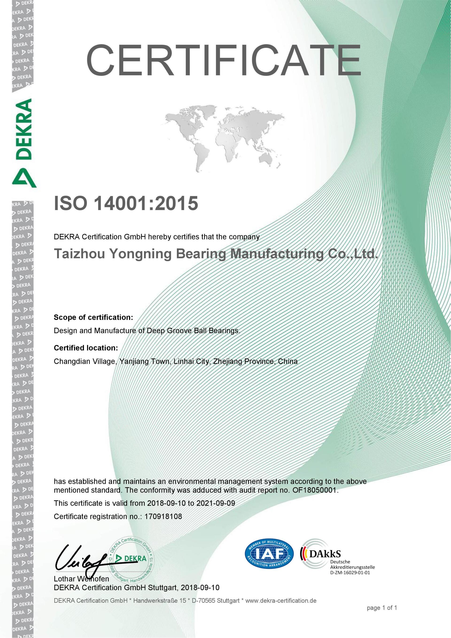 ISO 14001 ISO 14001