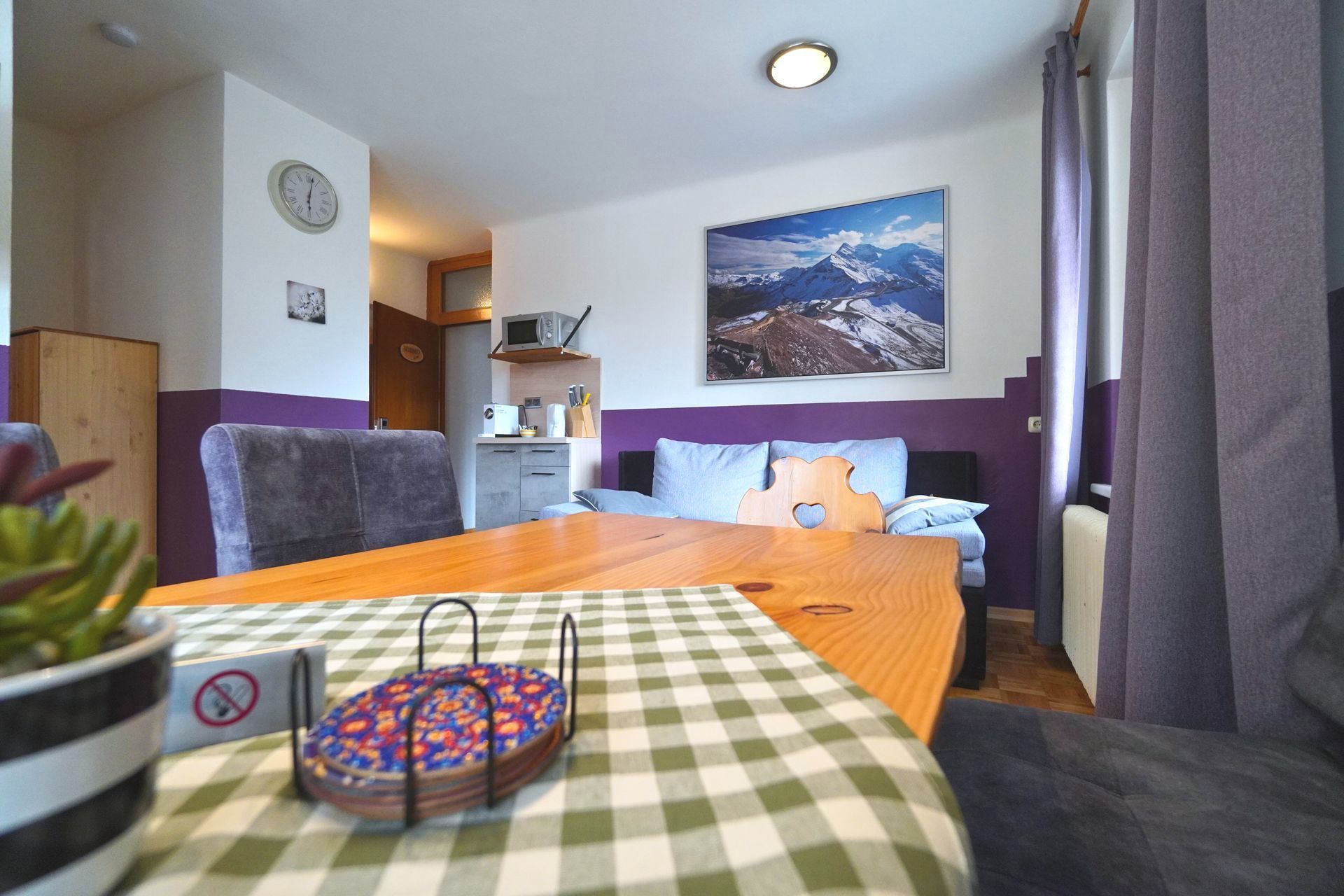 Apartment Katschberg, view of double bed