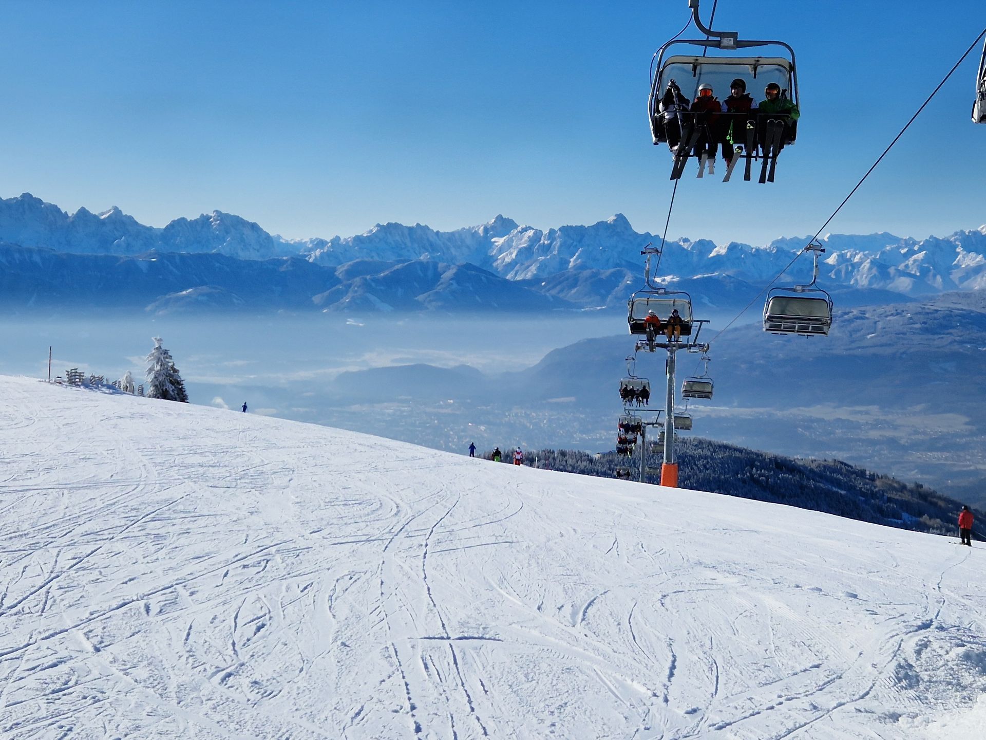 Winter Gerlitzen, Gondelbahn