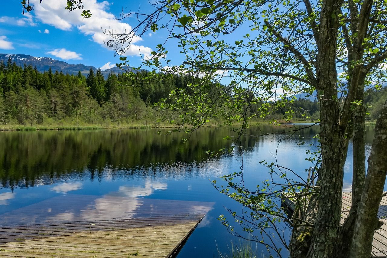 lake, Carinthia, summer, Austria