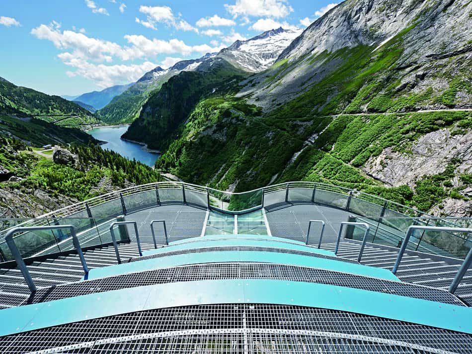 Kölnbreinsperre mit Airwalk, Maltatal, Kärnten, Österreich