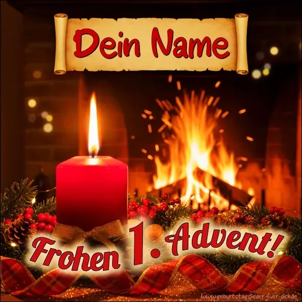 Adventsbilder kostenlos mit Namen erstellen lassen Adventsbilder kostenlos mit Namen erstellen lassen