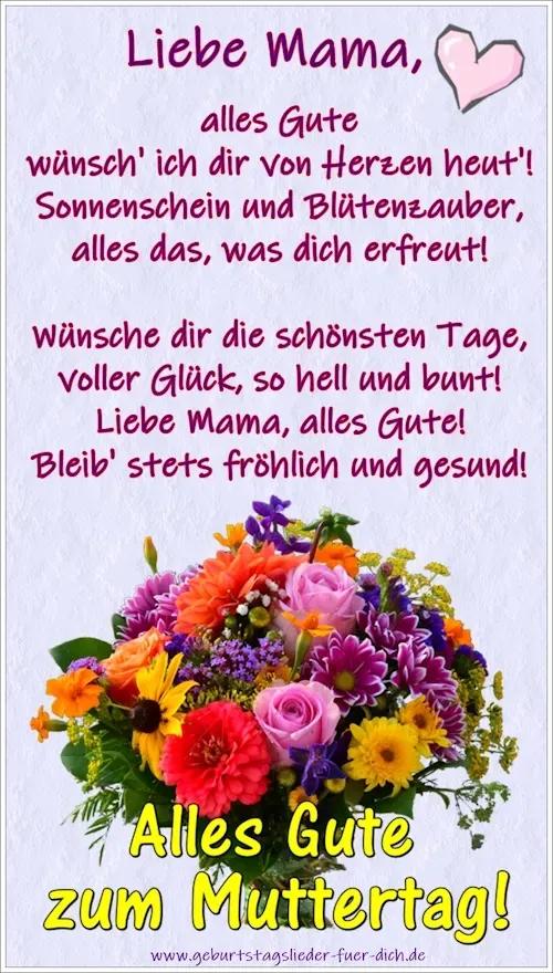 Alles Gute zum Muttertag Muttertagsgrüße kostenlos Alles Gute zum Muttertag Muttertagsgrüße kostenlos