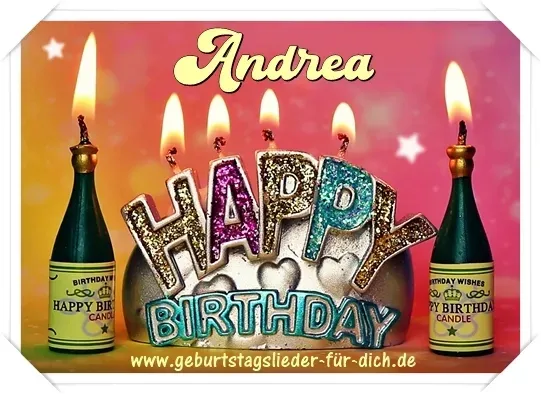 Andrea Happy Birthday Andrea Happy Birthday